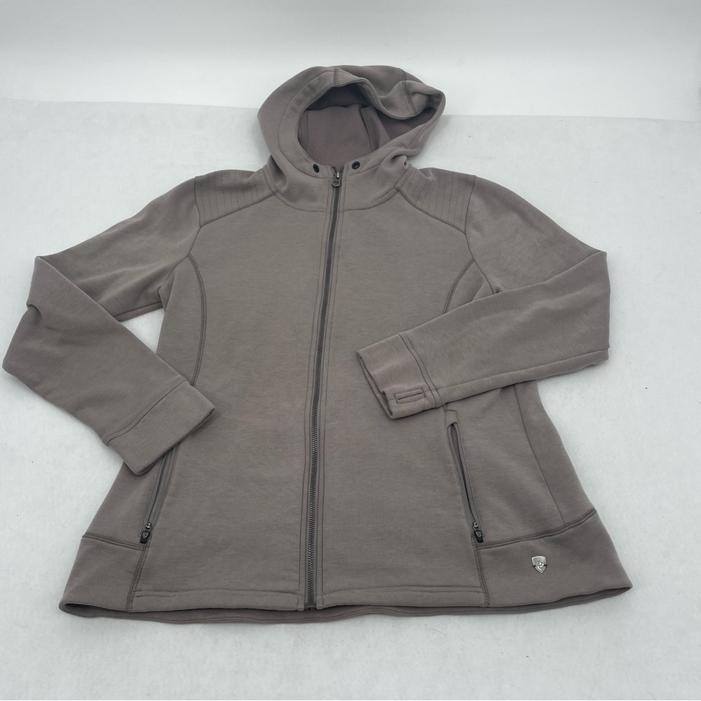 KUHL Women’s Freethinkr Hoodie full zip sweatshirt dusty purple size: Large - Picture 2 of 14